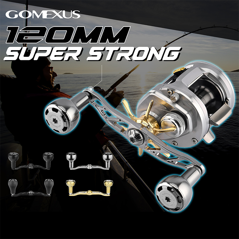 GOMEXUS Tay Cầm Máy Câu Cá 120mm Cho Shimano Daiwa Abu Okuma Kastking Reel BDH-AS30
