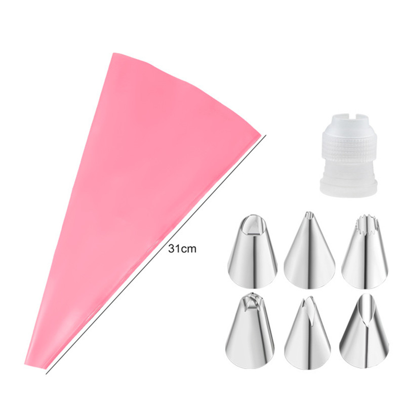 Bộ 8 Đuôi Bắt Bông Kem Bằng Thép Không Gỉ