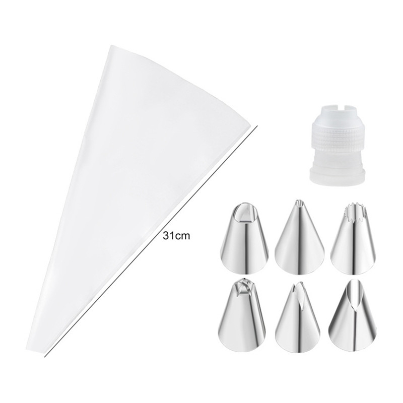 Bộ 8 Đuôi Bắt Bông Kem Bằng Thép Không Gỉ