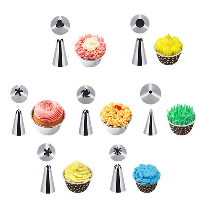 Bộ 8 Đuôi Bắt Bông Kem Bằng Thép Không Gỉ