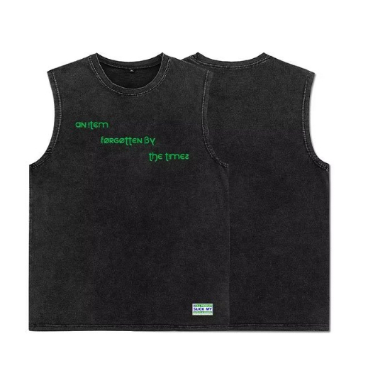 Áo Thun Thể Thao Sát Nách Cổ Tròn Plus Size Lớn Phong Cách Vintage Nhật Bản Cho Nam