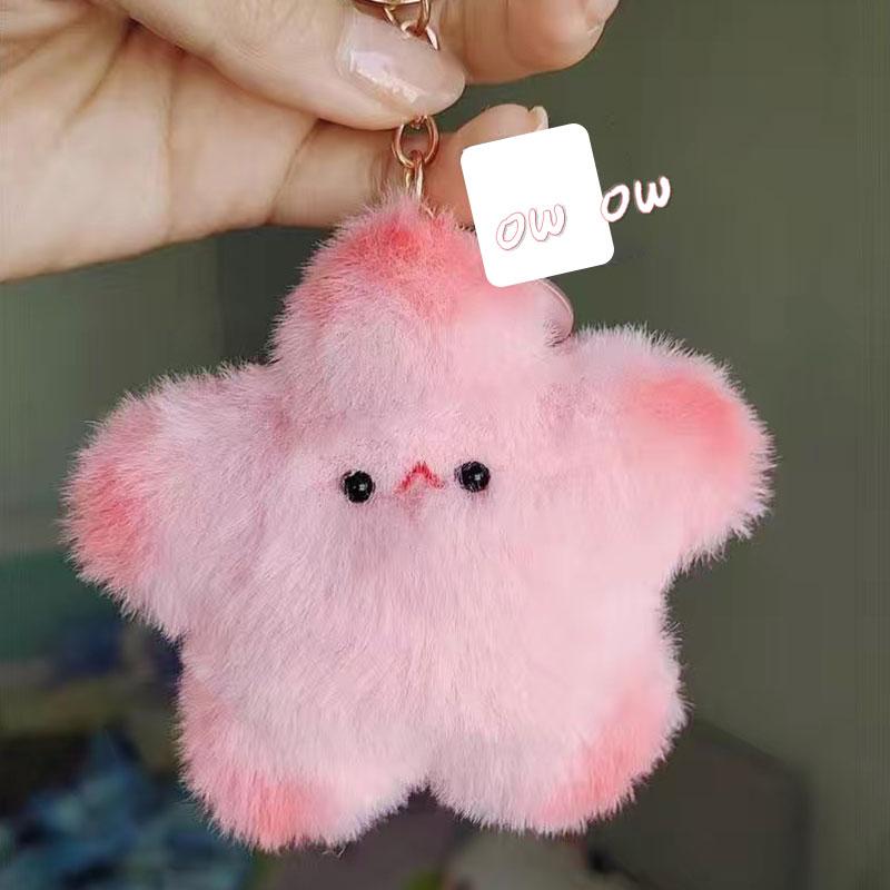 Móc Khóa Hình Ngôi Sao Nhồi Bông Dễ Thương Dùng Làm Quà Tặng