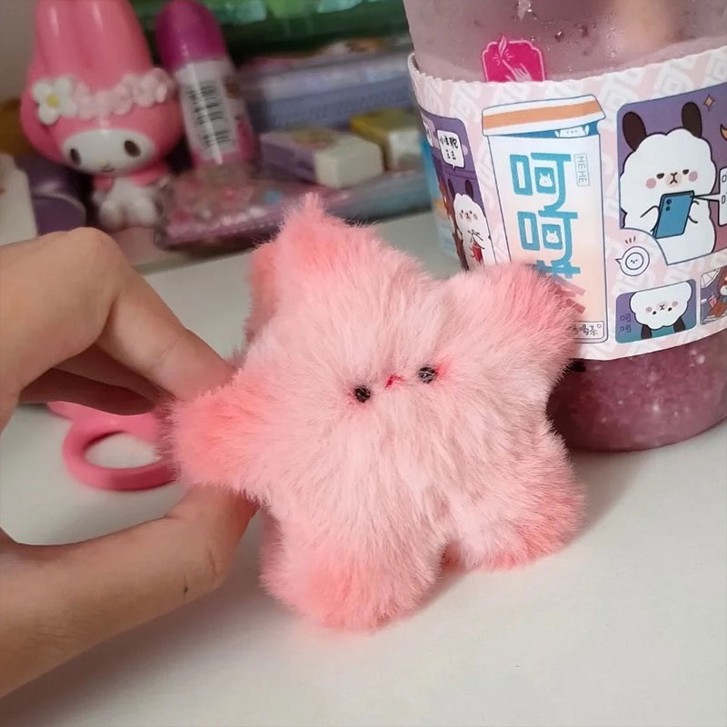 Móc Khóa Hình Ngôi Sao Nhồi Bông Dễ Thương Dùng Làm Quà Tặng