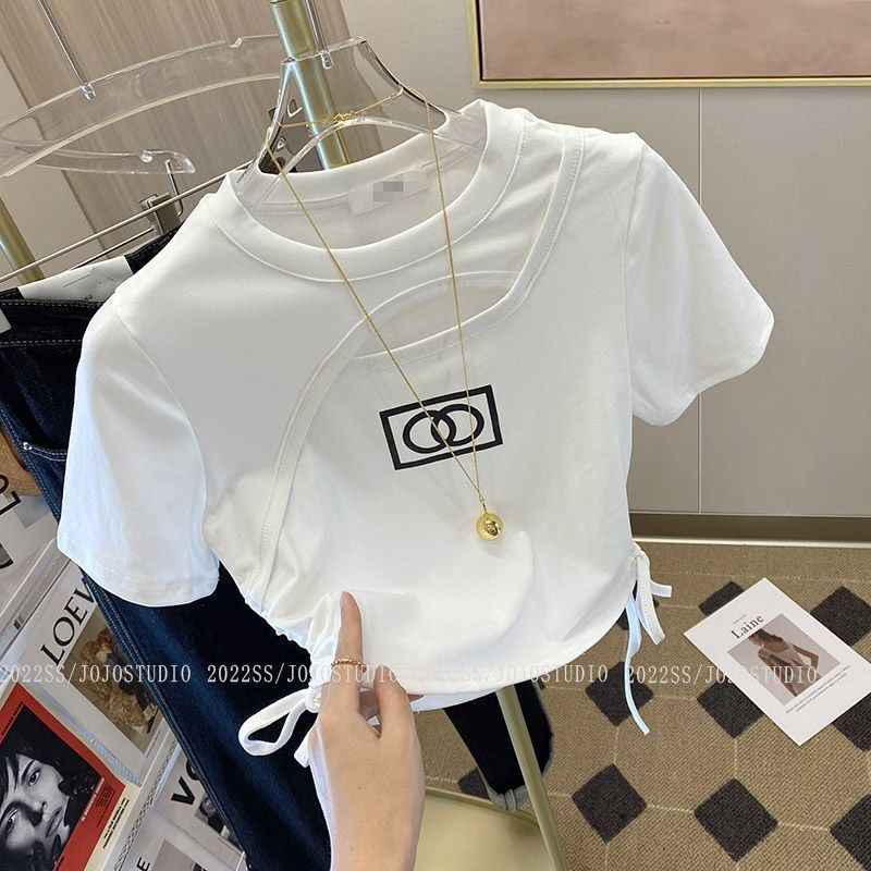 Áo Thun Tay Ngắn 712 / 100% Không Xuyên Thấu Phong Cách Hàn Quốc Thời Trang Mùa Hè Mới Cho Nữ