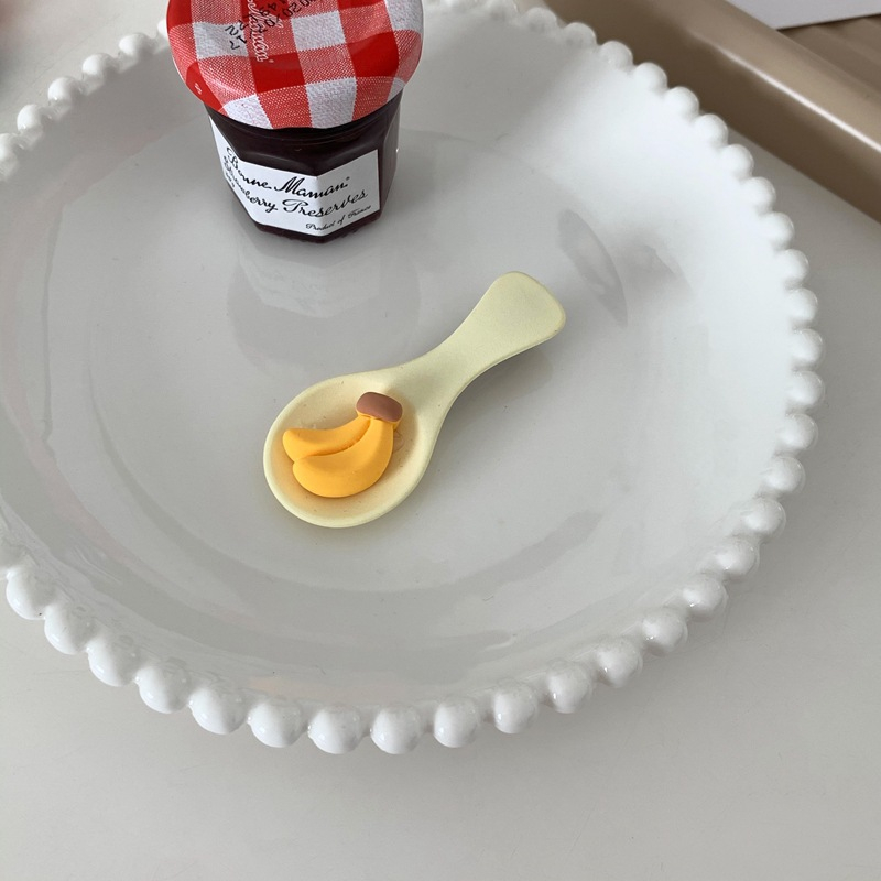 Kẹp Tóc Hình Bánh Kem Dâu Tây / Muỗng Dễ Thương Vui Nhộn Cho Bé Gái