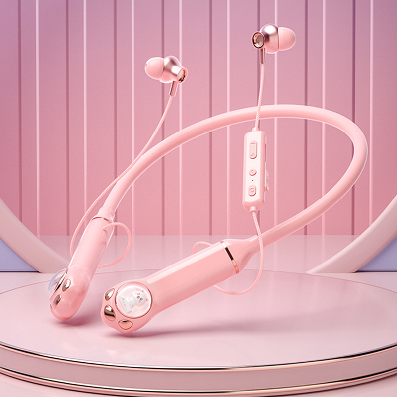 Bộ Tai Nghe Thể Thao Hifi Stereo Bluetooth 5.3 Đeo Cổ Nam Châm Đèn RGB Bằng Silicone