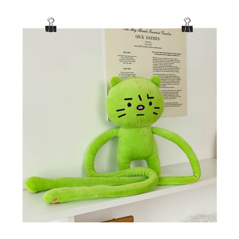 Đồ chơi sang trọng Túi đeo vai Phim hoạt hình Cánh tay dài Lo lắng Kitty ví để mua sắm Du lịch BerryHome~