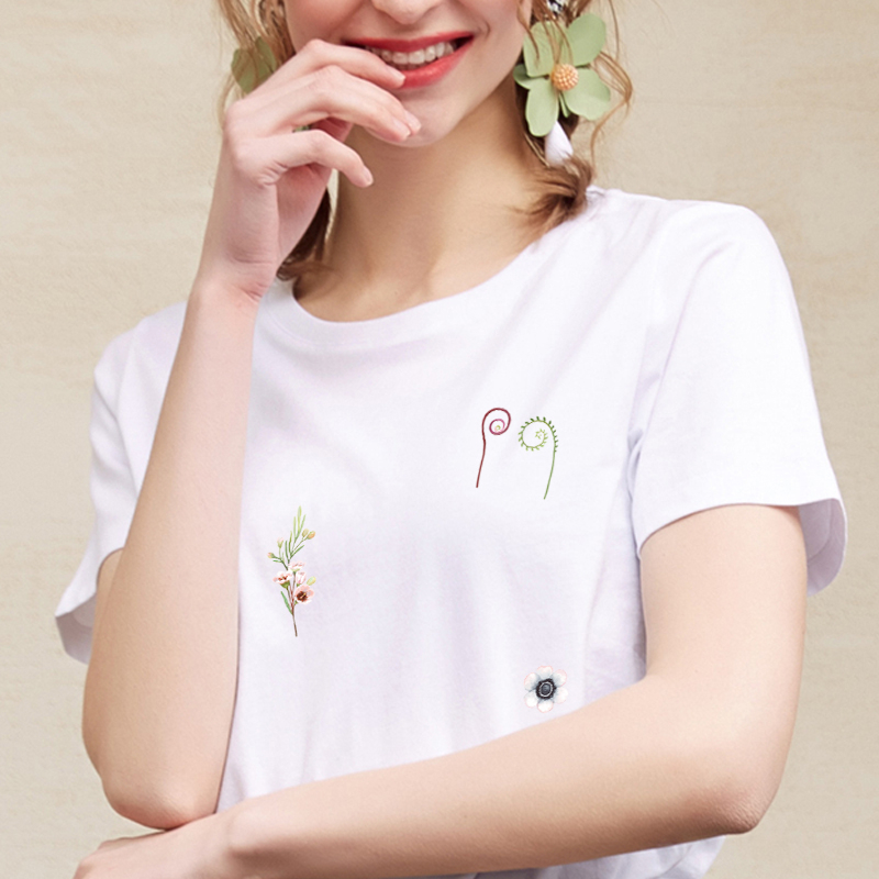 Miếng Dán Ủi Trang Trí Quần Áo Diy Hình Hoa Và Chim Dành Cho Nữ