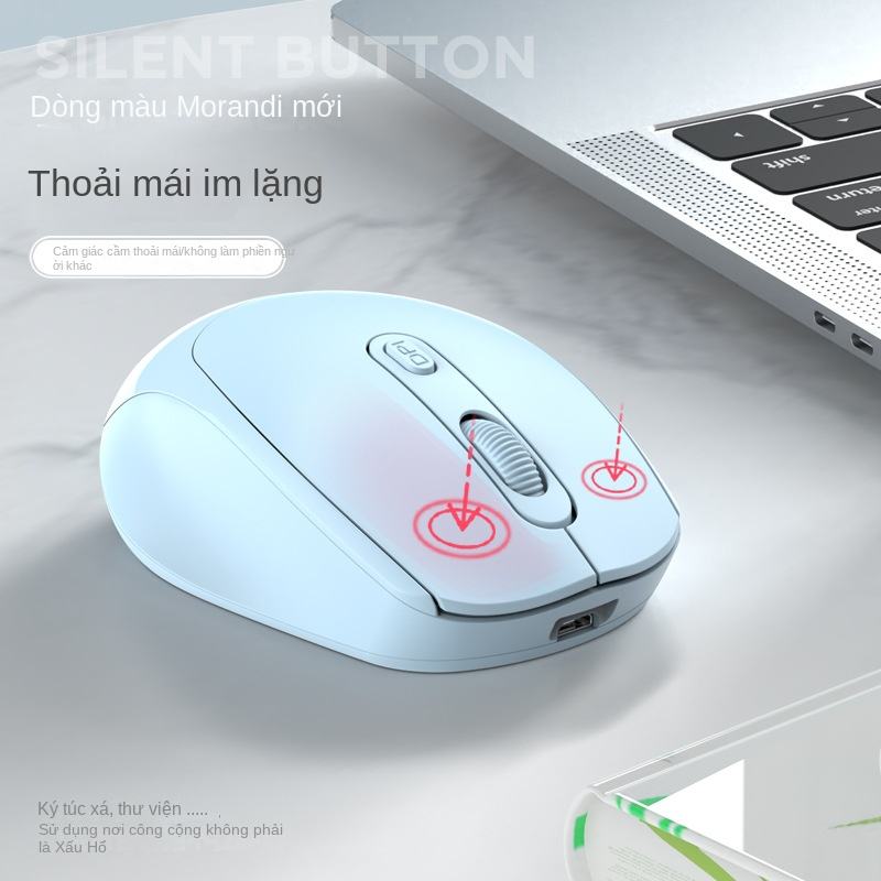 Chuột Không Dây M107- USB 2.4GHz, Nút DPI, Dùng Pin, Phù Hợp Cho PC Và Laptop