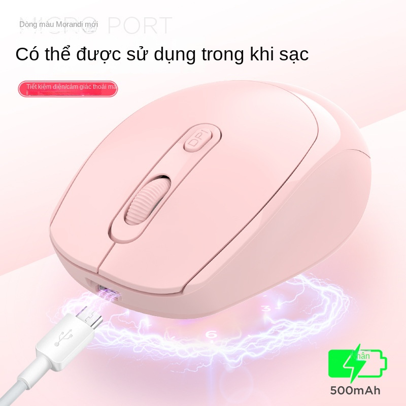 Chuột Không Dây M107- USB 2.4GHz, Nút DPI, Dùng Pin, Phù Hợp Cho PC Và Laptop