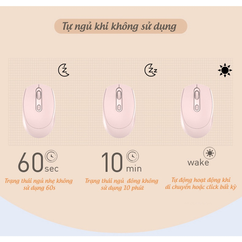 Chuột Không Dây M107- USB 2.4GHz, Nút DPI, Dùng Pin, Phù Hợp Cho PC Và Laptop