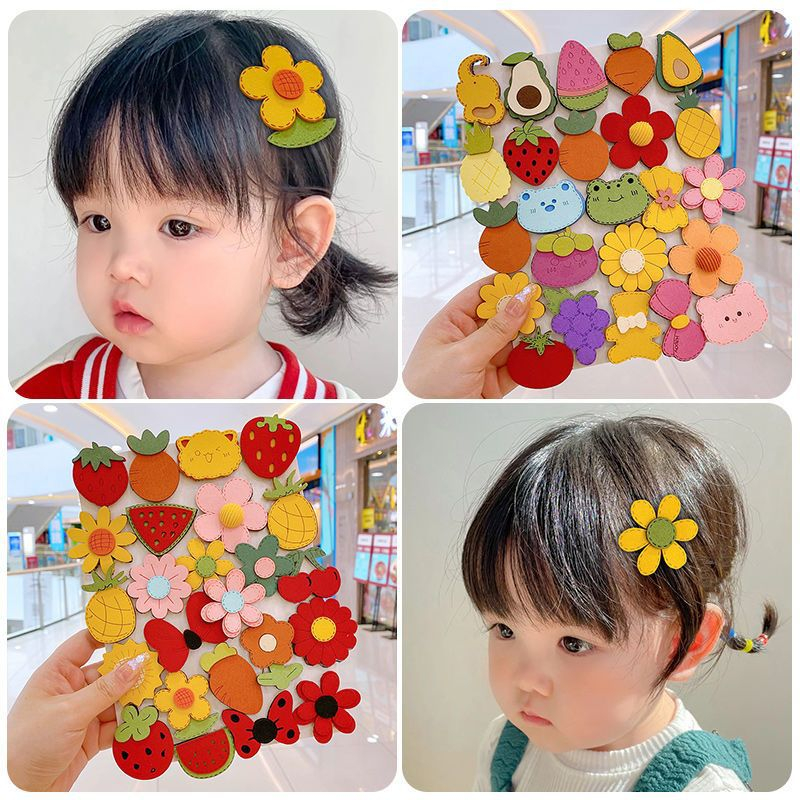 Kẹp Tóc Mái Dễ Thương Phong Cách Hàn Quốc Cho Bé Gái