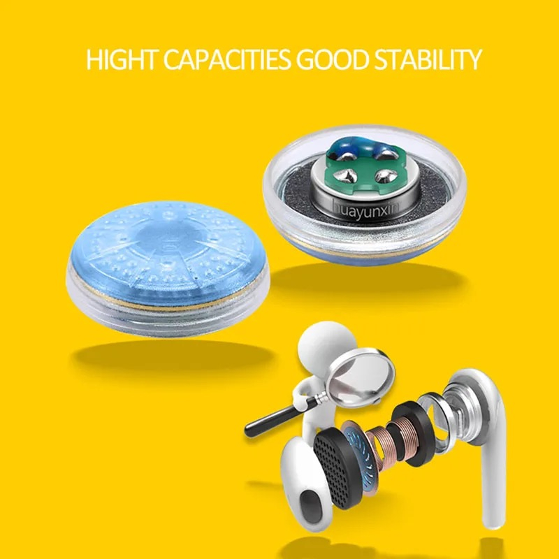 Một Cặp Tai Nghe Nhét Tai Huayunxin 15.4mm 80ohm Nano DIY Siêu Trầm LCP Diaphragm MX500
