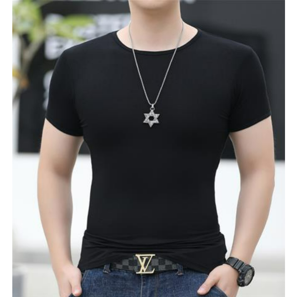 Áo Thun Thể Thao Ngắn Tay Ôm Dáng Mau Khô Phong Cách Hongkong Thời Trang Cho Nam