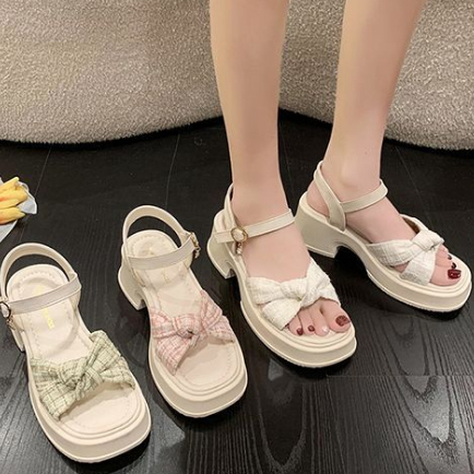 Giày Sandal Đế Dày Quai Ngang Thời Trang Mùa Hè 2023 Dành Cho Nữ