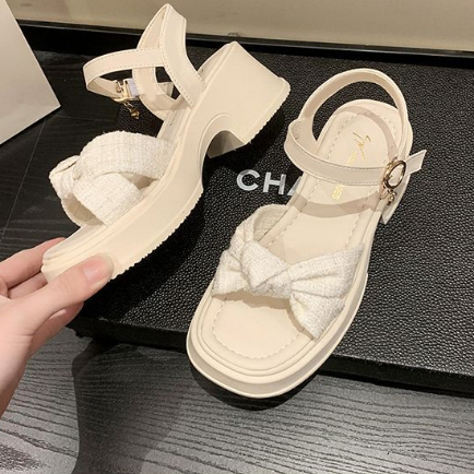 Giày Sandal Đế Dày Quai Ngang Thời Trang Mùa Hè 2023 Dành Cho Nữ