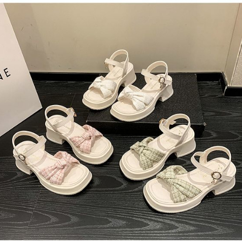 Giày Sandal Đế Dày Quai Ngang Thời Trang Mùa Hè 2023 Dành Cho Nữ