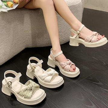 Giày Sandal Đế Dày Quai Ngang Thời Trang Mùa Hè 2023 Dành Cho Nữ