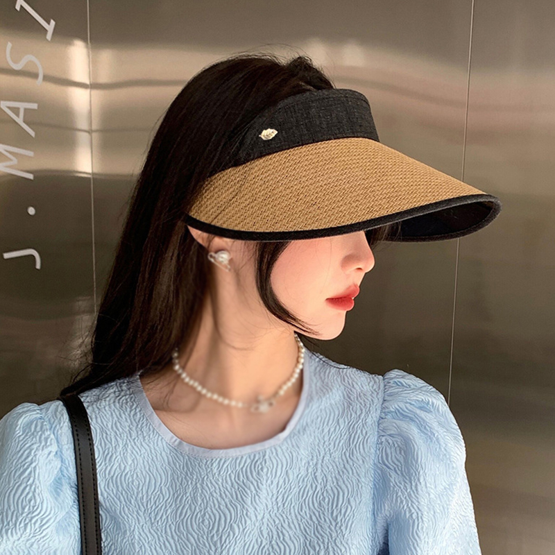 Mũ Rơm Chống Nắng Không Chóp Thời Trang Mùa Hè Cho Nữ