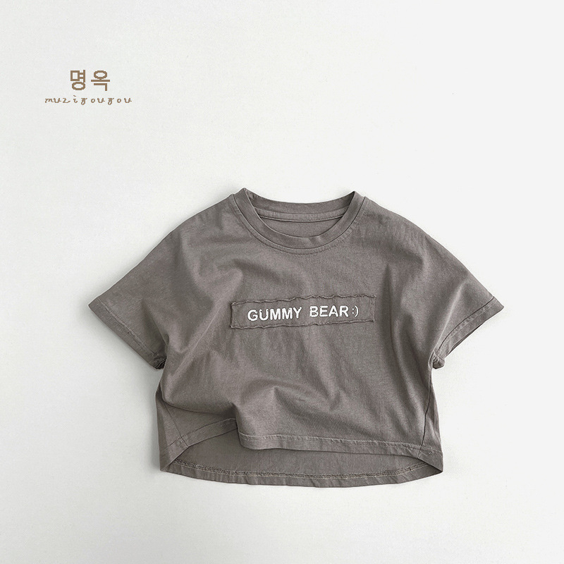 Sun baby Áo Thun Tay Ngắn In Họa Tiết Dễ Thương Phong Cách Nhật Bản Thời Trang Cho Bé