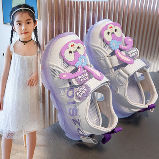 Dép Sandal Đế Mềm Thoáng Khí Họa Tiết Thỏ Hoạt Hình Thời Trang Mùa Hè Cho Bé Gái