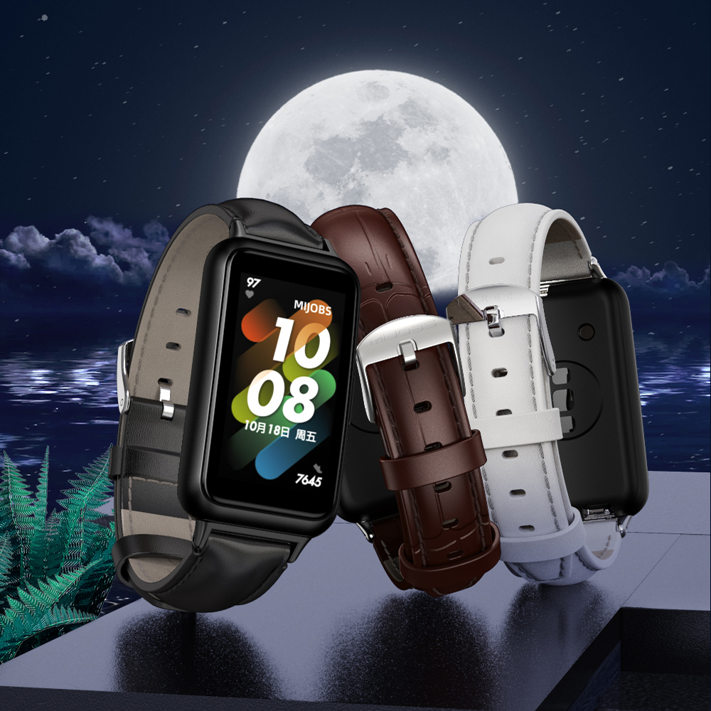 Dây Đeo Thay Thế Chất Liệu Da Thật Cao Cấp Cho Huawei Band 8 Huawei Band 7 NFC