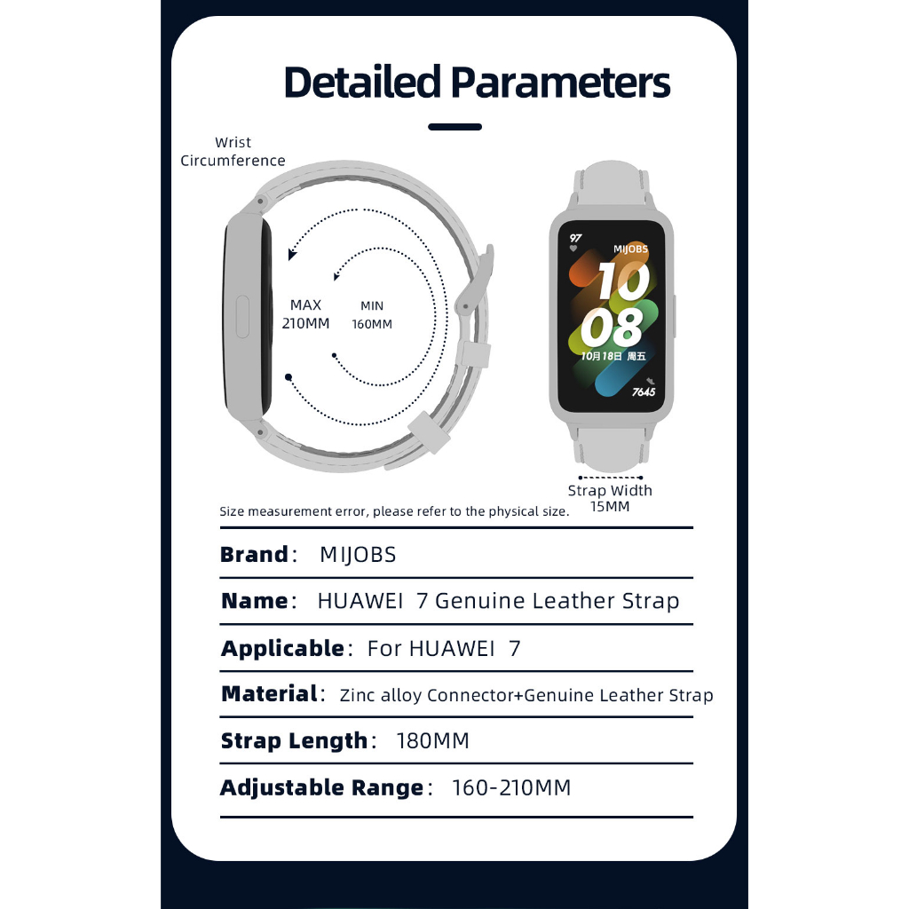 Dây Đeo Thay Thế Chất Liệu Da Thật Cao Cấp Cho Huawei Band 8 Huawei Band 7 NFC