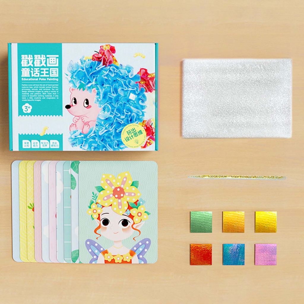 Bộ Đồ Chơi Xếp Hình Công Chúa poke poke Dễ Thương Vui Nhộn Cho Bé Gái