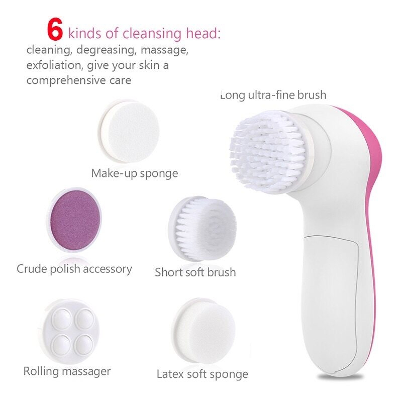 Máy Rửa Mặt Làm Sạch Sâu Lỗ Chân Lông 5 Trong 1