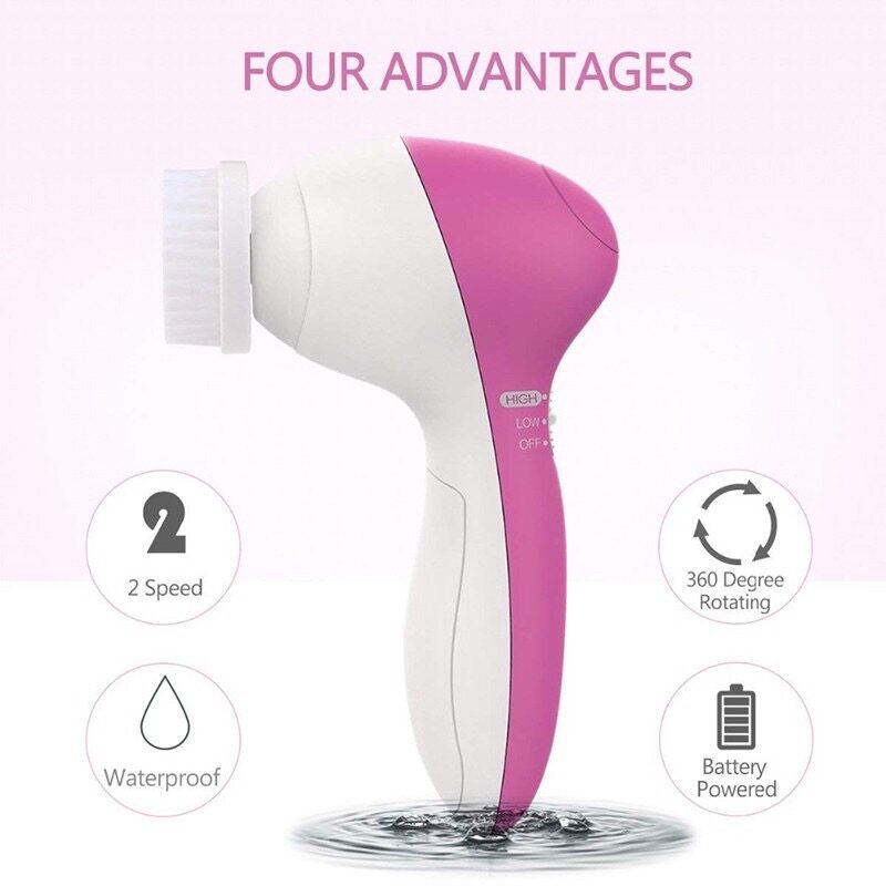 Máy Rửa Mặt Làm Sạch Sâu Lỗ Chân Lông 5 Trong 1