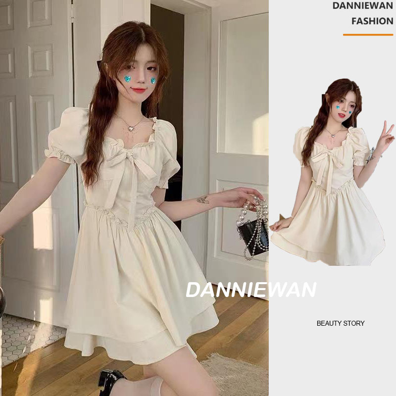 DannieWan váy Đầm váy nữ váy nữ xinh bánh bèo váy đi biển A22M1WX