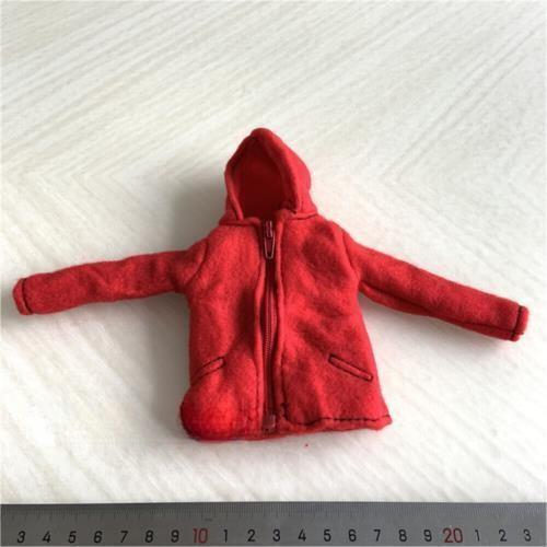 Set Áo Hoodie Và Quần Dài Màu Đỏ Cho Mô Hình Nhân Vật 12inch Tỉ Lệ 1 / 6