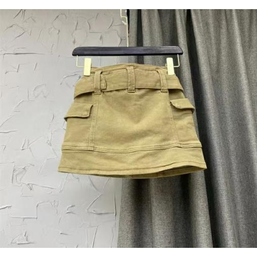 Jiashucheng Váy Yếm Denim Dáng Chữ A Phong Cách Retro Mỹ Cỡ Lớn Thời Trang Mùa Hè Mới Cho Nữ