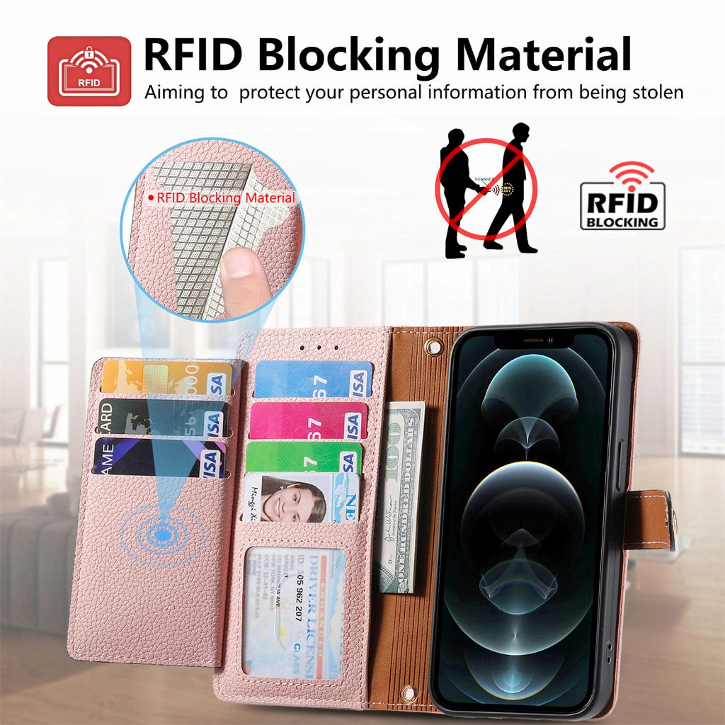 Ốp Điện Thoại Da Kèm Ví Đa Năng Cho iPhone 12 Pro Max 12 Mini 11 Pro Max XR XS Max