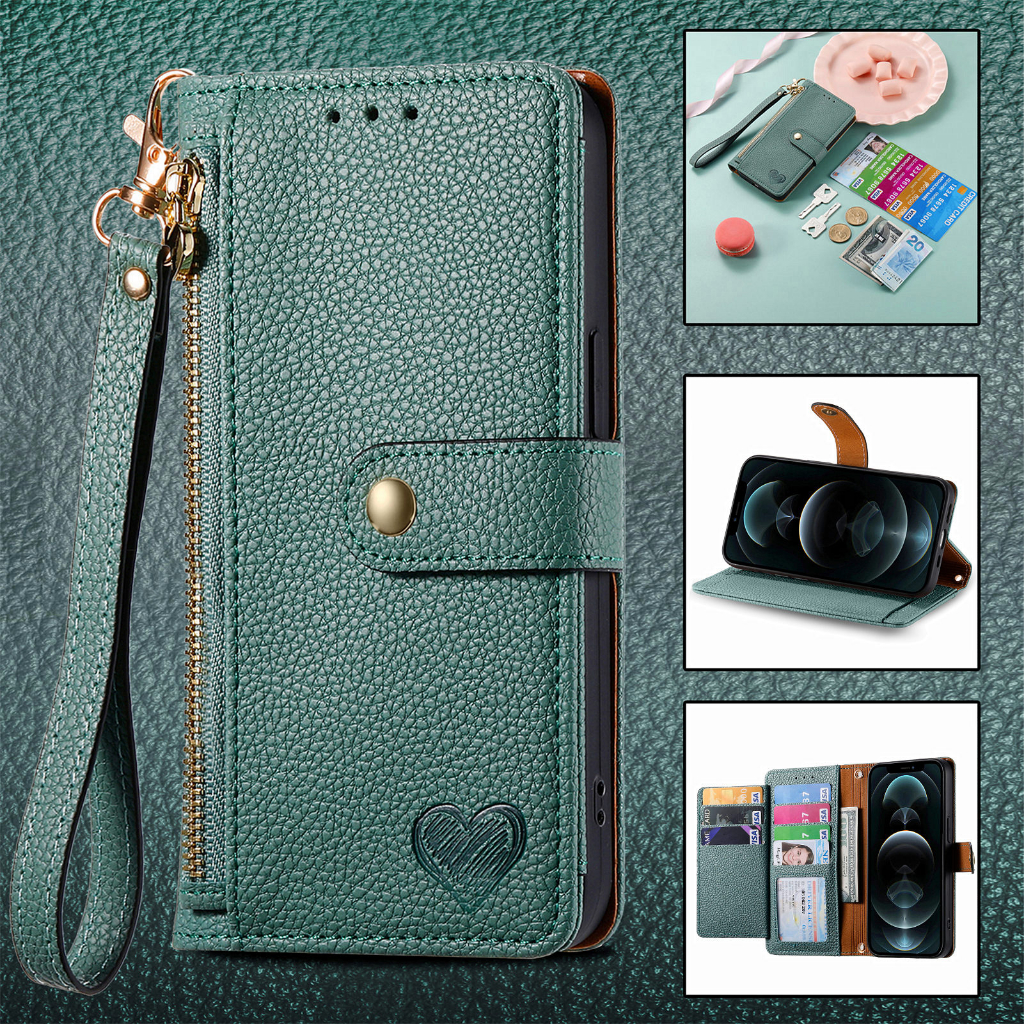 Ốp Điện Thoại Da Kèm Ví Đa Năng Cho iPhone 12 Pro Max 12 Mini 11 Pro Max XR XS Max