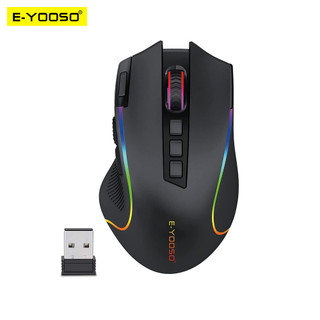 Chuột không dây e-yooso x-11 rgb usb 2.4g 4000dpi 9 nút dành cho game thủ