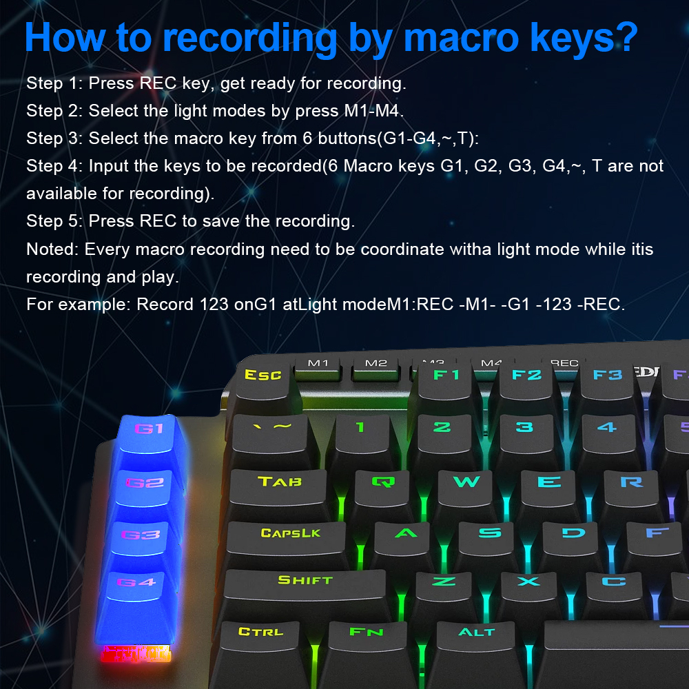 Bàn Phím Cơ Gaming E-YOOSO K700 RGB 44 Phím Chuyên Nghiệp