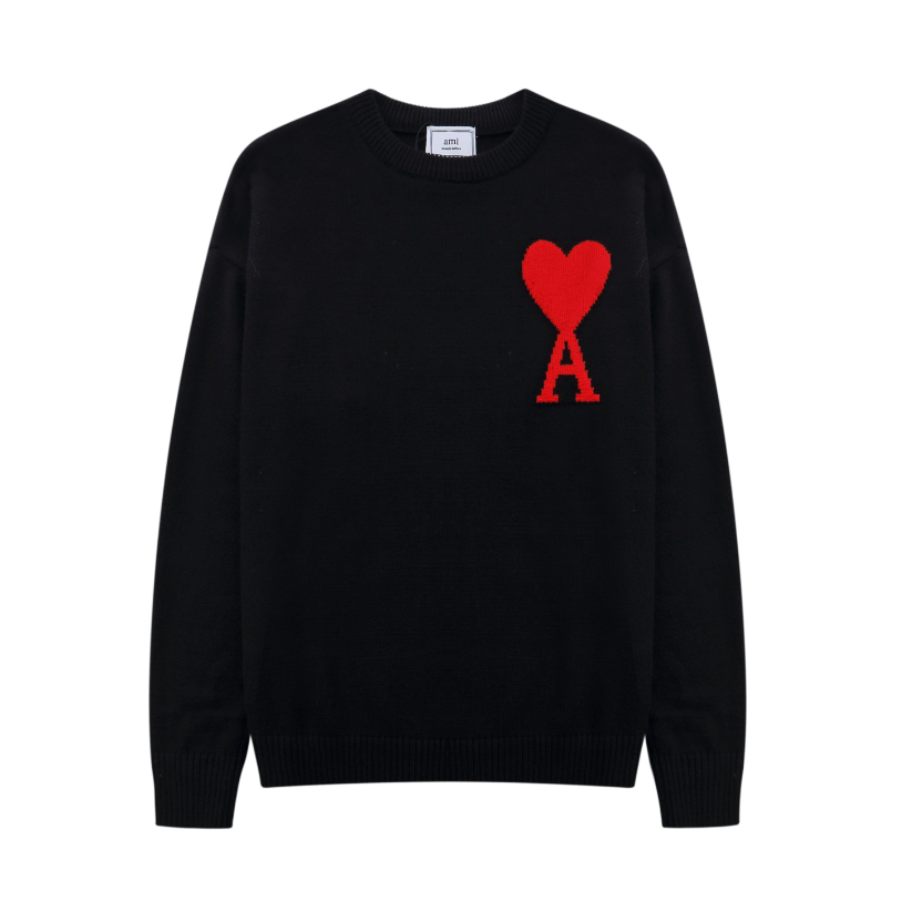 Áo Sweater Dệt Kim Tay Dài Hoạ Tiết Trái Tim Có Size Lớn Cho Nam Và Nữ