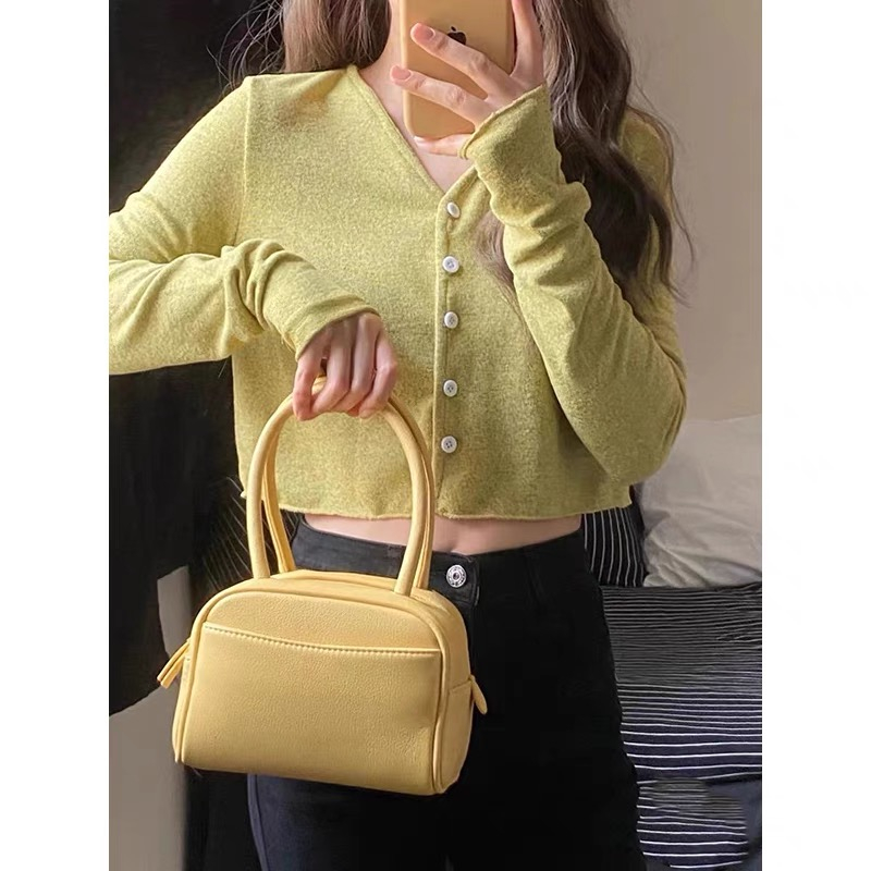 Túi Xách Nhỏ Hình Khối Dễ Thương Di Động Chống Thấm Nước Da PU Thời Trang Đáng Yêu Cho Nữ