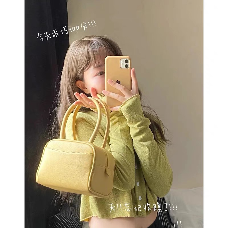 Túi Xách Nhỏ Hình Khối Dễ Thương Di Động Chống Thấm Nước Da PU Thời Trang Đáng Yêu Cho Nữ