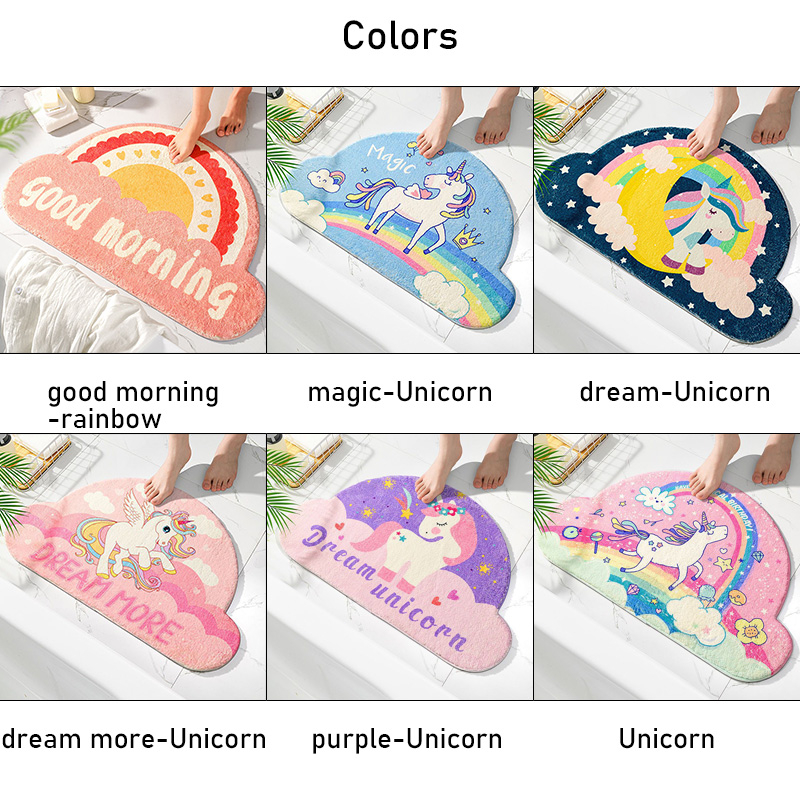 Thảm Lót Sàn Nhà Tắm / toilet Thấm Hút Tốt Chống Trượt Tiện Dụng