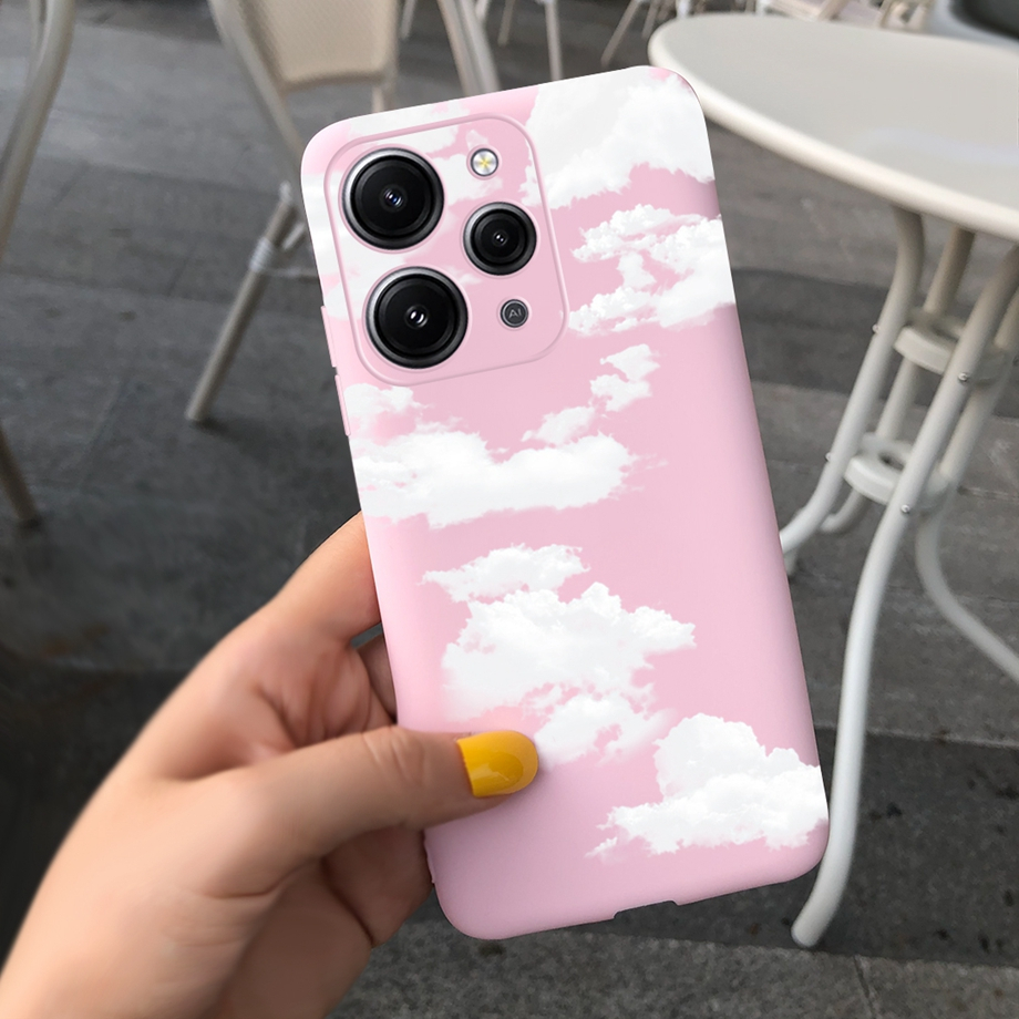 Ốp Điện Thoại Silicone Mềm Dạng Nhám Họa Tiết Phi Hành Gia Cho Xiaomi Redmi12 / Redmi 12R / Redmi Note 12R