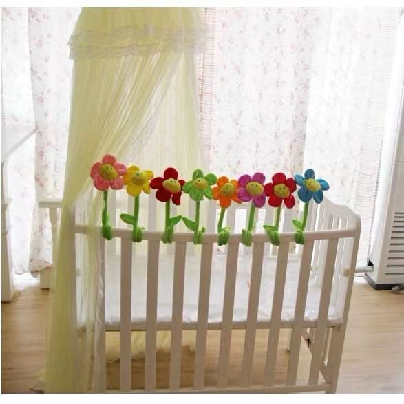 Hoa Hướng Dương Sáu Màu Sắc Uốn Cong Trang Trí Xe Đẩy Em Bé