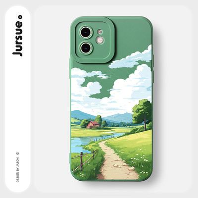 Ốp lưng JURSUE mềm chống sốc hình dễ thương đẹp Cho iPhone 17 16 15 14 13 12 11 Pro Max SE 2020 X XR XS ip 8 7 Plus kute Y3791