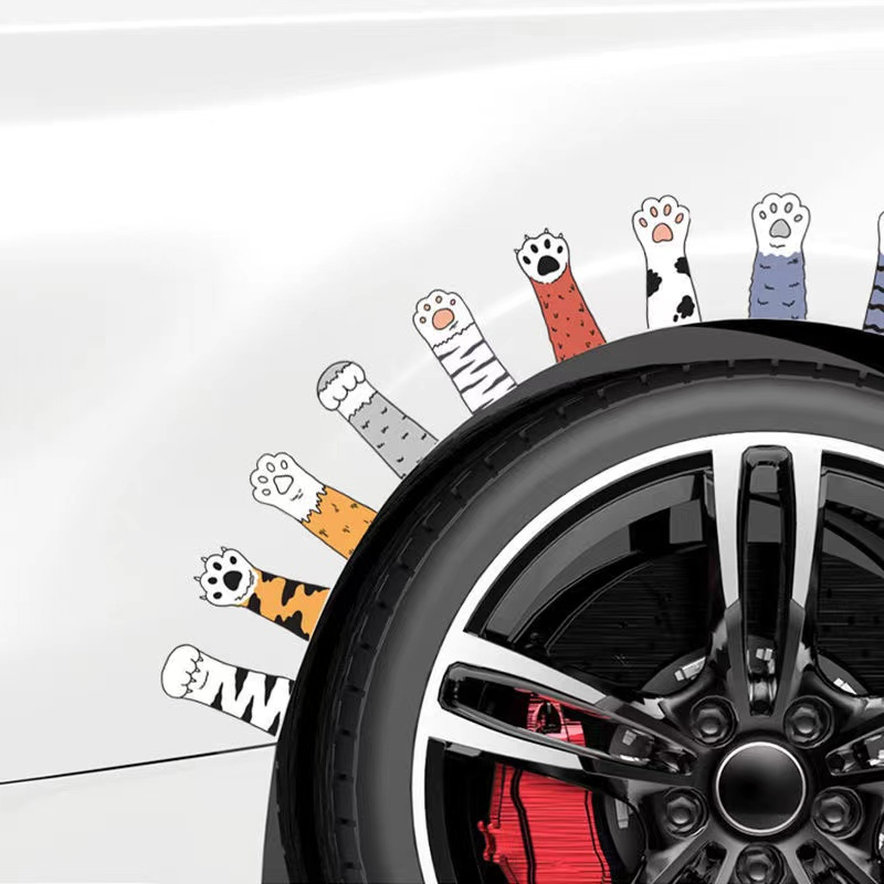Hl Miếng Dán Trang Trí Xe Hơi Hình Thỏ Hoạt Hình Dễ Thương