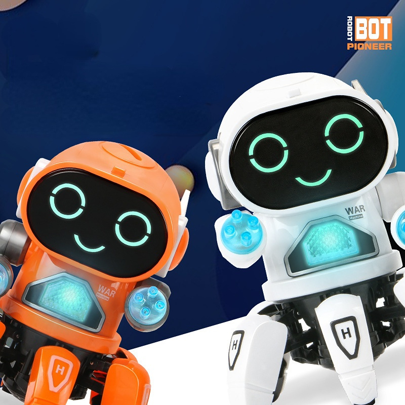 Đồ chơi Robot nhảy múa theo nhạc siêu dễ thương cho bé Đồ Chơi Robot Sáu Móng Vuốt Bằng Nhựa Thông Minh Khiêu Vũ Hát