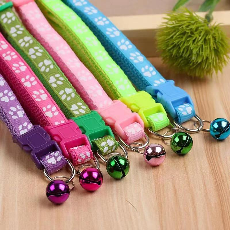 Vòng Cổ Nylon HọA TiếT DấU Chân PhảN Quang Cho Thú Cưng