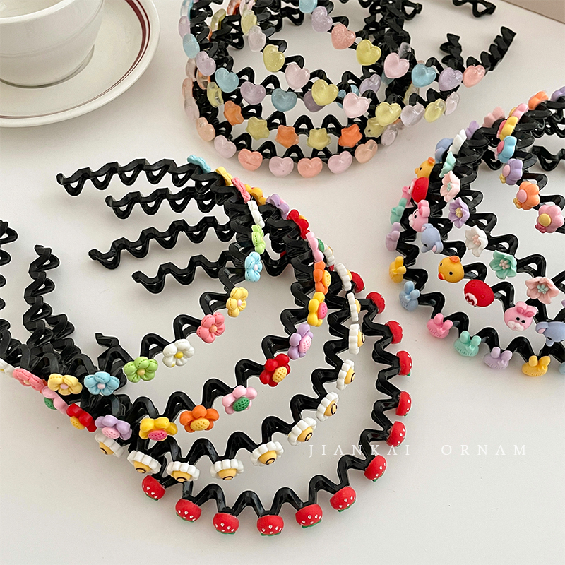 Băng Đô Cài Tóc Chống Trượt Nhiều Màu Sắc Dễ Thương Cho Bé Gái