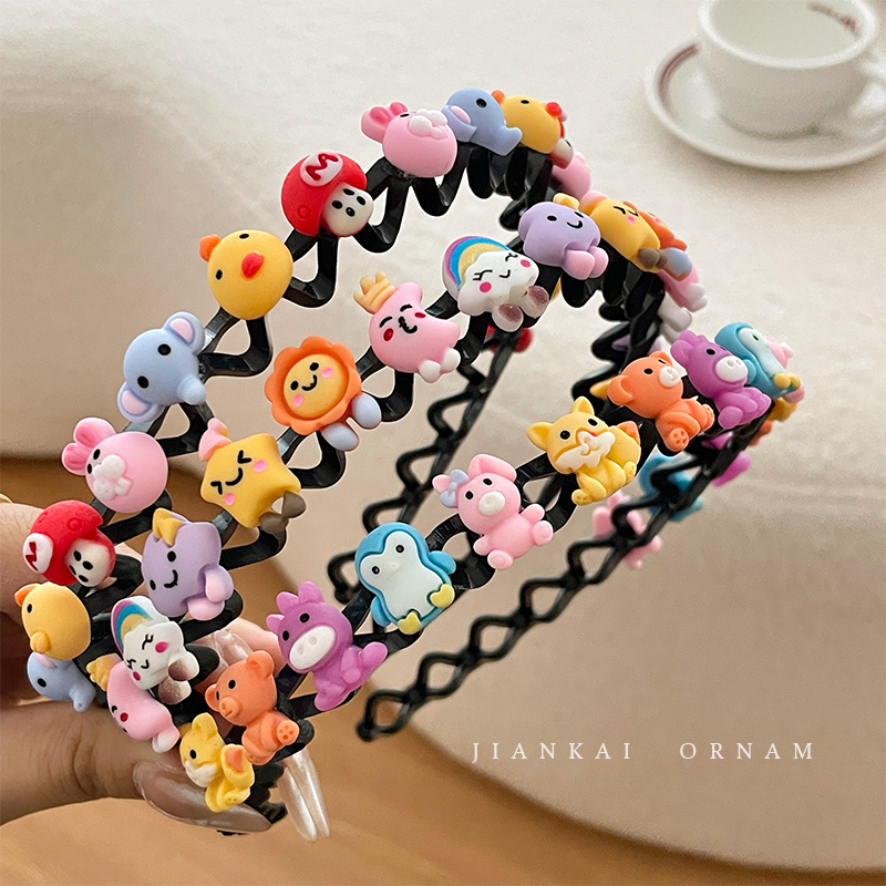 Băng Đô Cài Tóc Chống Trượt Nhiều Màu Sắc Dễ Thương Cho Bé Gái