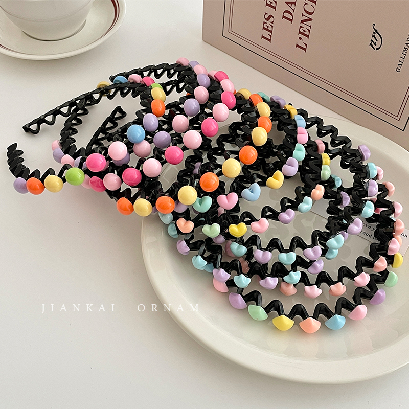 Băng Đô Cài Tóc Chống Trượt Nhiều Màu Sắc Dễ Thương Cho Bé Gái